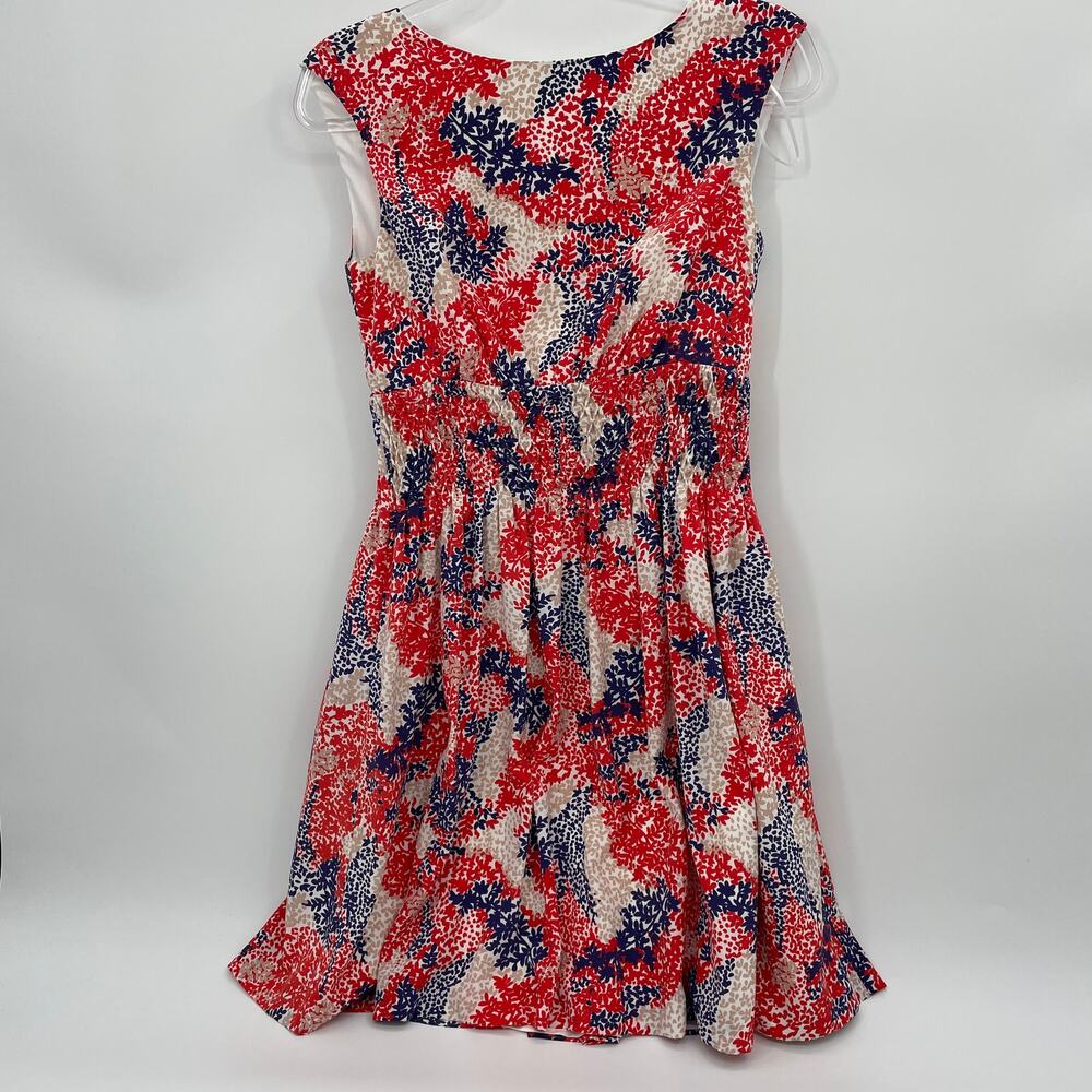 JESSICA SIMPSON Womens Summer Dress Size 6 High Neck Low Back Mini Fit Flare
